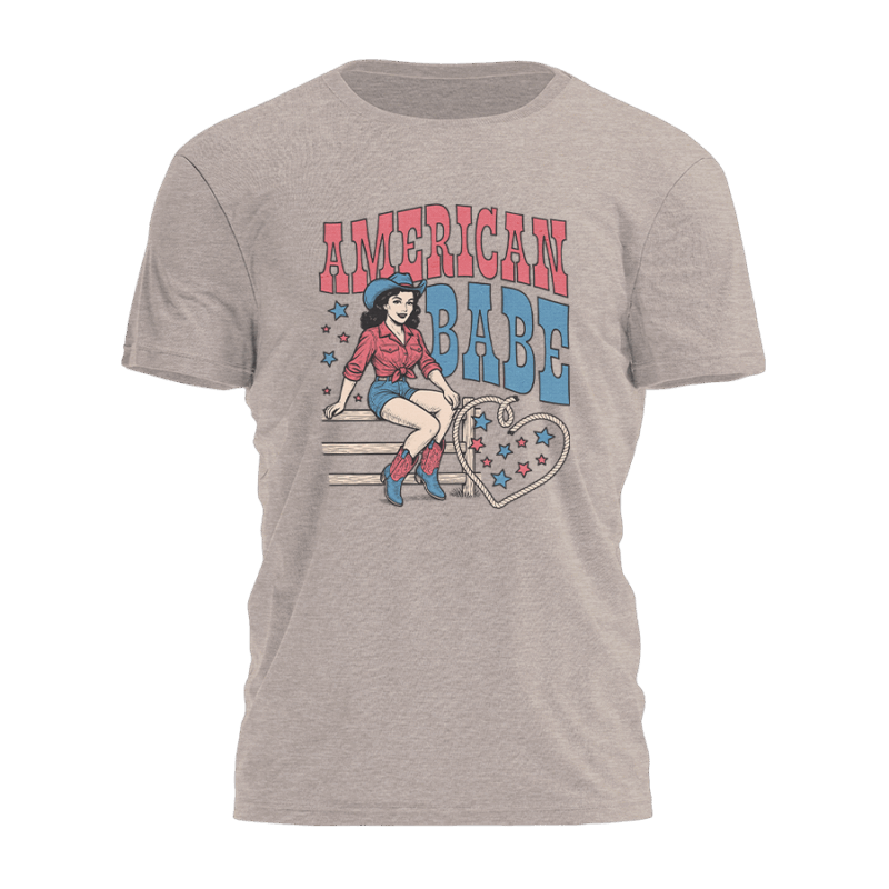 Mavivi American Babe Western Graphic Tee – Stylish Unisex Shirt