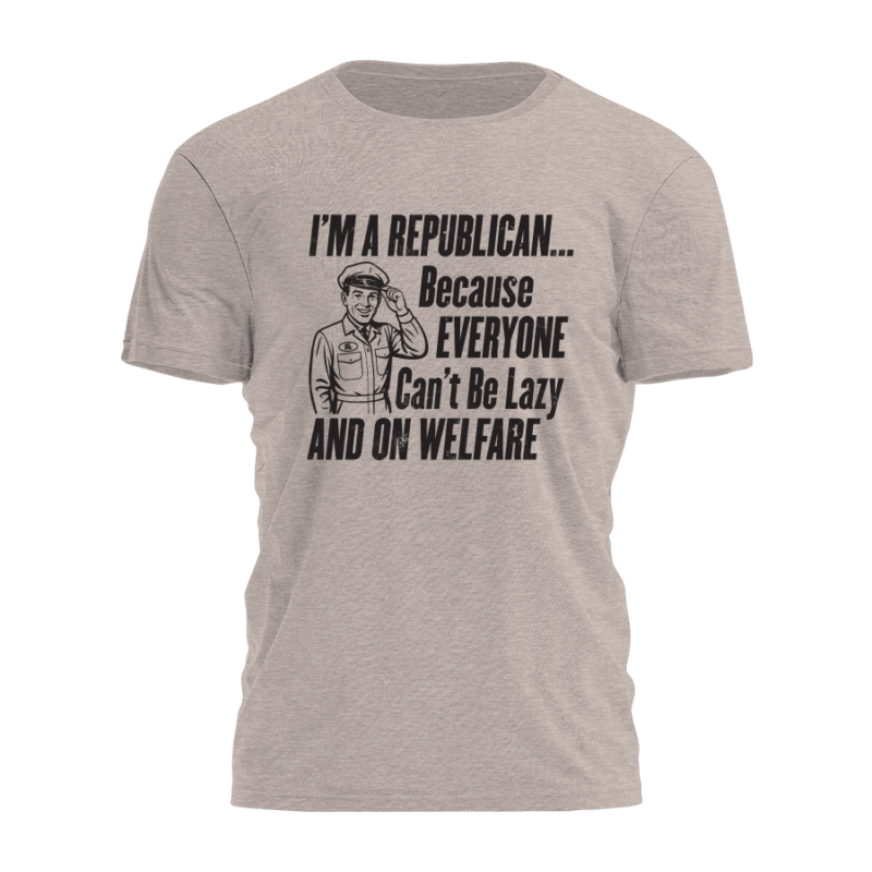 Mavivi I’m Republican Retro Graphic Tee – Vintage Style Unisex Shirt