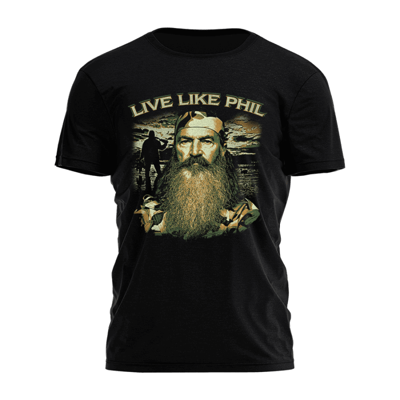 Mavivi Live Like Phil Graphic Tee – Inspirational Unisex Shirt