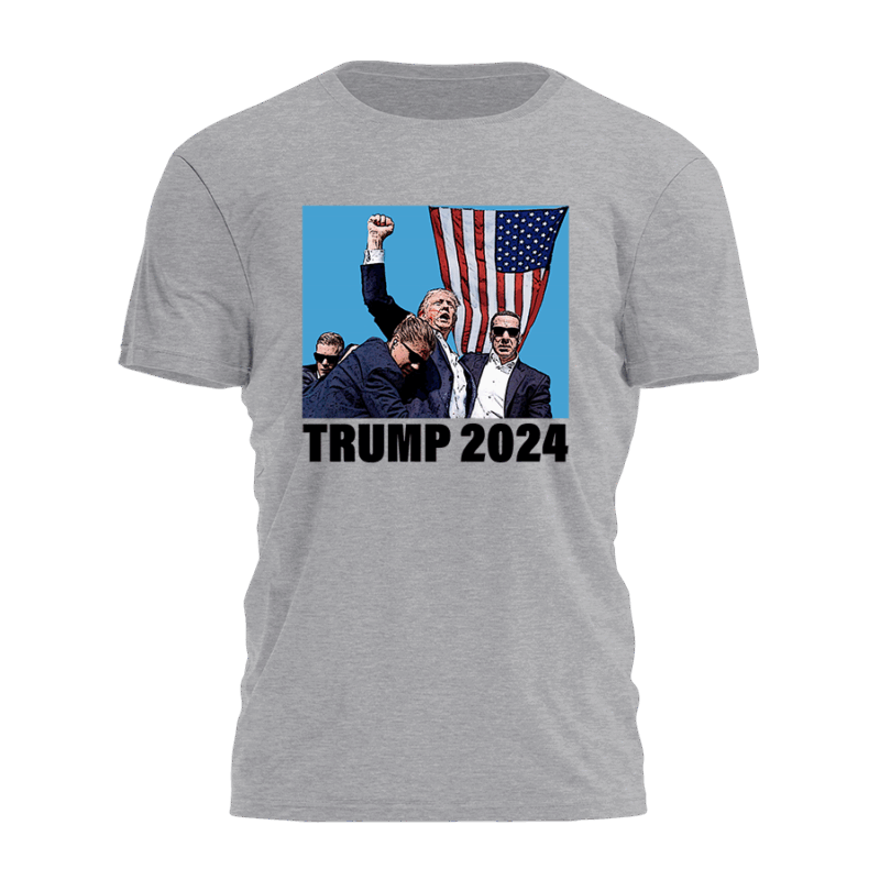 Mavivi Trump 2024 Fist Bump Tee – Patriotic Shirt for Supporters
