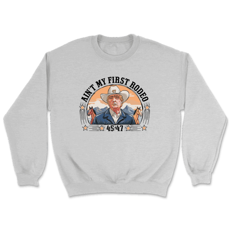 Mavivi "Ain't My First Rodeo" Western Crewneck – Bold Graphic Sweatshirt