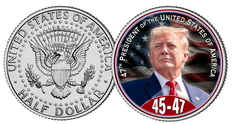 Mavivi JFK 45/47 President Half Dollar Coin – Collectible Memorabilia