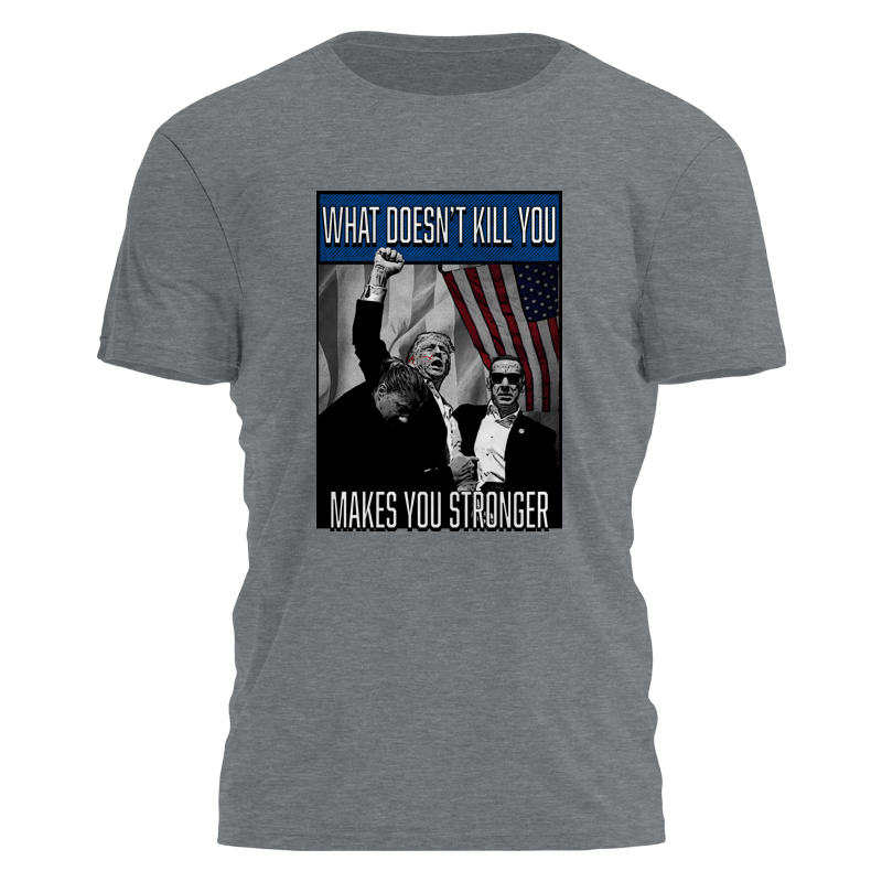 Mavivi "What Doesn’t Kill You Makes You Stronger" Animated Tee – Empowering Graphic Shirt